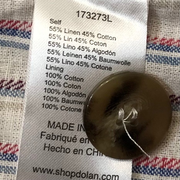 Anthropologie Dolan Cotton/Linen Blend Jacket Sz M - Picture 11 of 12